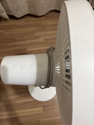 Ventilador de pie blanco