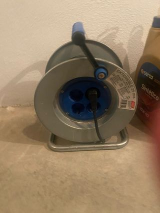 Carrete cable extensible 25m alargador