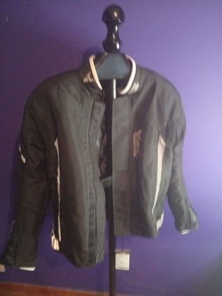 Cazadora moto negra c/gris moto céntric talla XL