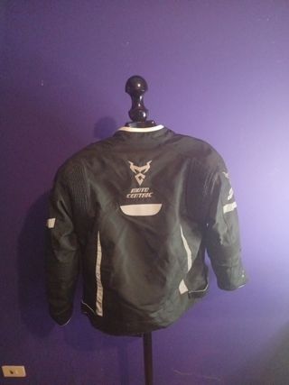 Cazadora moto negra c/gris moto céntric talla XL