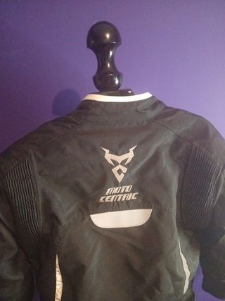 Cazadora moto negra c/gris moto céntric talla XL
