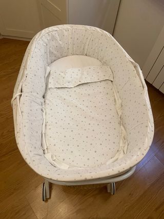 Mini Cuna mimbre + patas