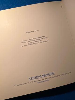 Catalogo Panerai 2002