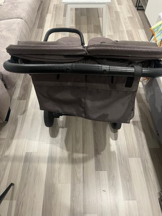 Carro gemelar Baby Monsters Easy Twins 4 Gris