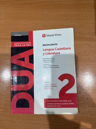 Cuaderno lengua castellana y literatura