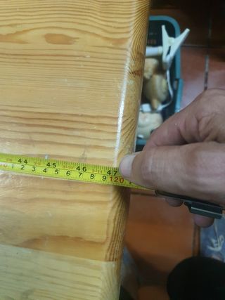 Mesa madera maciza cuadrada