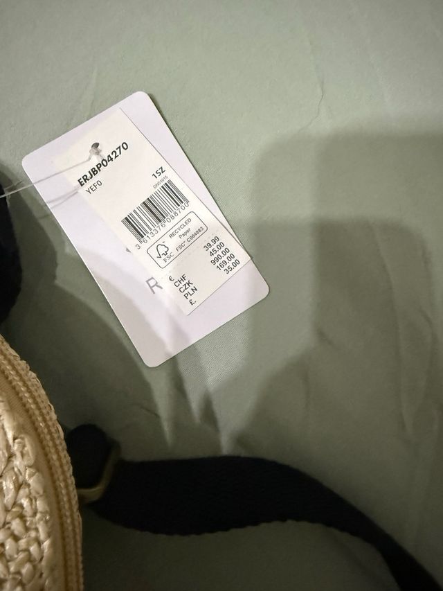 Mochila Roxy Fibra natural plastificada