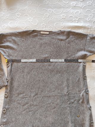 Camisola Oversized Cinza - Quentinha