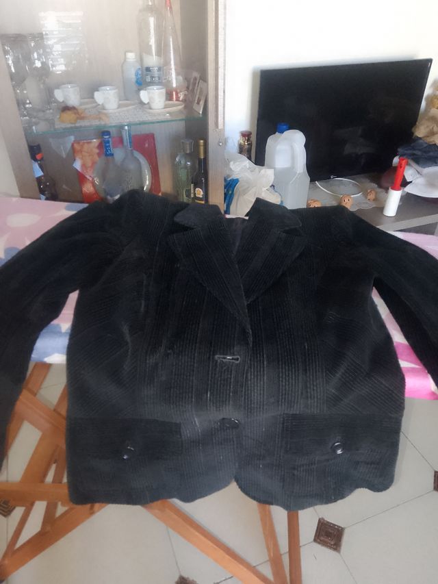 Giacca velluto a coste nera