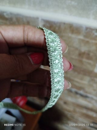 Cinta decorativa verde menta