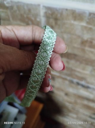 Cinta decorativa verde menta