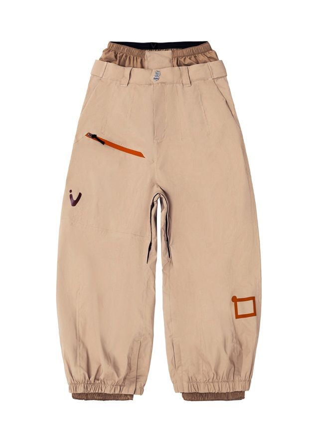Pantalones nieve beige