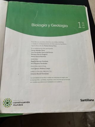 BIOLOGIA Y GEOLOGIA MEC 1ESO CONSTRUYENDO MUNDOS