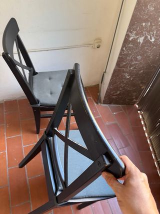 4 sillas  INGOLF Ikea - Negra