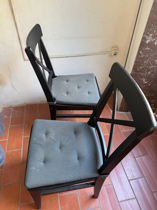 4 sillas  INGOLF Ikea - Negra