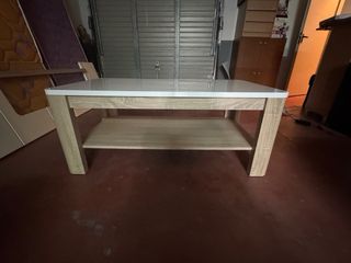 Mesa comedor extensible blanca