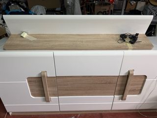 Mesa comedor extensible blanca