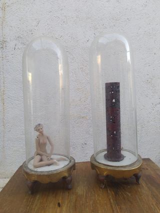 2 hornacinas antiguas de cristal