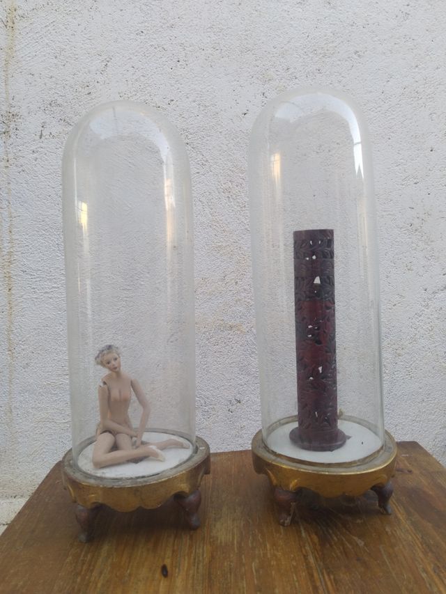 2 hornacinas antiguas de cristal