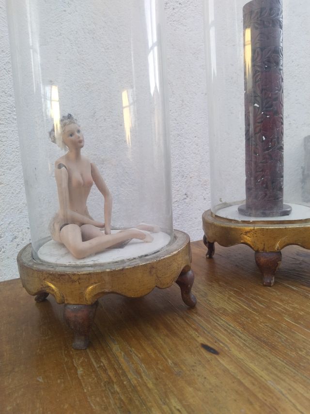 2 hornacinas antiguas de cristal