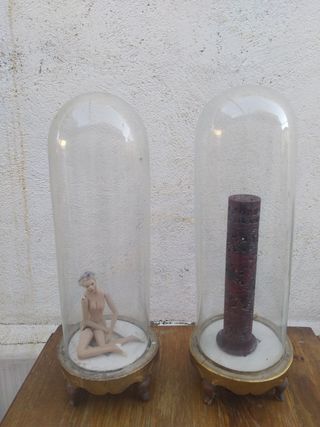 2 hornacinas antiguas de cristal