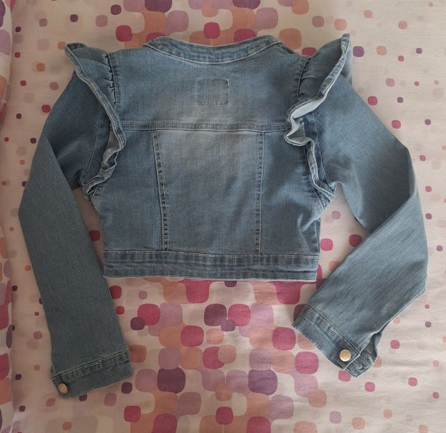 Giacca jeans bimba