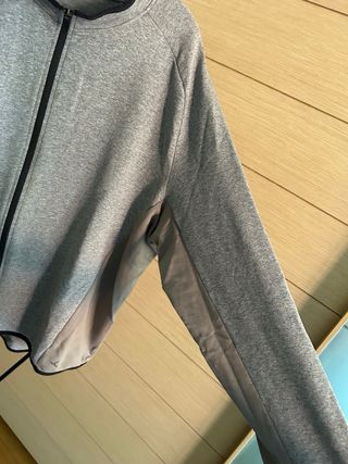 Felpa grigia mezza stagione uomo