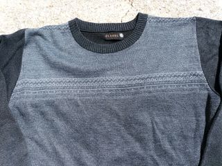 Jersey vintage lana negro hombre