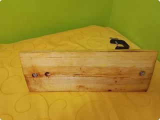 Jamonera madera metal vintage