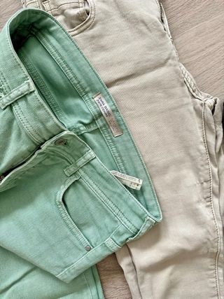 Lote pantalones: beige, negro