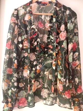 VESTIDO ESTAMPADO DE ZARA WOMAN