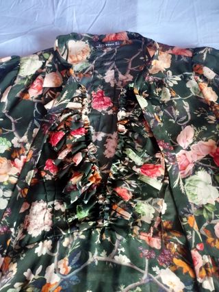 VESTIDO ESTAMPADO DE ZARA WOMAN