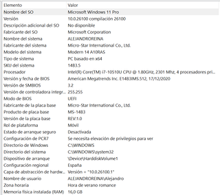 Computer portatile MSI Modern 14 i7-10th