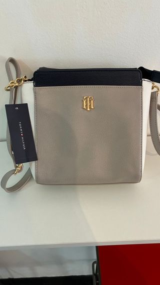 Bolso Tommy Hilfiger beige-negro