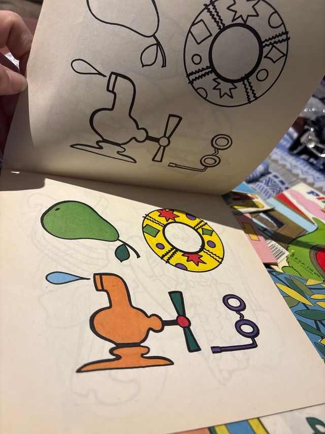 cuadernos de pintar retro años 70/80