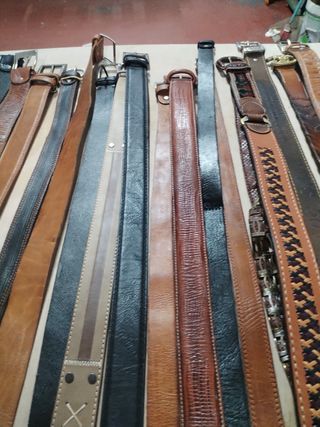 25 cinture in pelle - marrone, nero