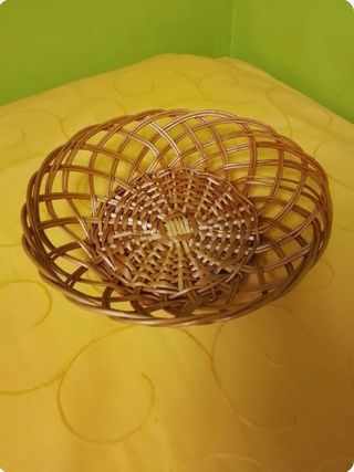 Panera mimbre - cesta mimbre centro de mesa