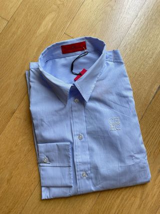Camisa Carolina Herrera azul rayas Talla 10 - M