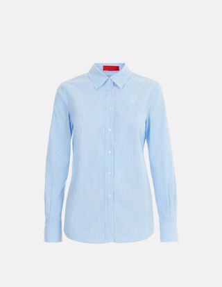 Camisa Carolina Herrera azul rayas Talla 10 - M