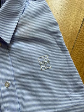 Camisa Carolina Herrera azul rayas Talla 10 - M