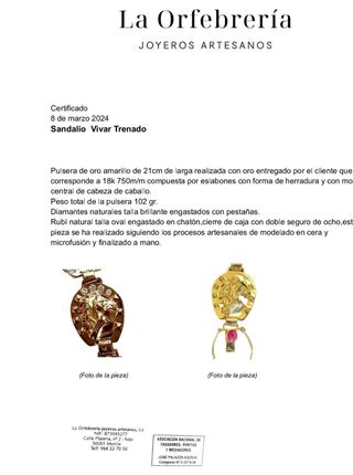 Pulsera oro 18kts. (Maciza)