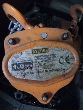 Polipasto de cadena 1T - Ayerbe