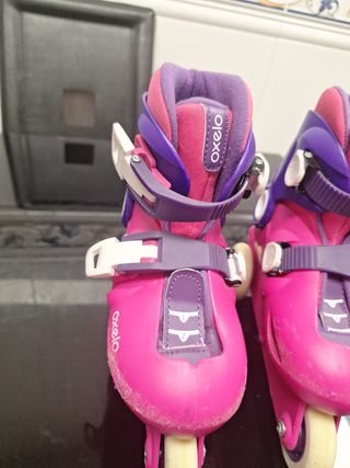 Patines Oxelo niña - Rosa y morado