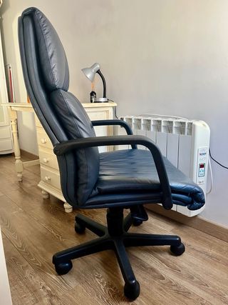 Silla escritorio piel con ruedas