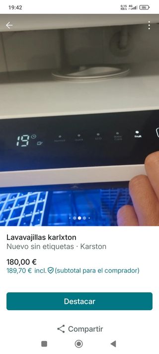 Lavavajillas Karlxton - Lavaplatos