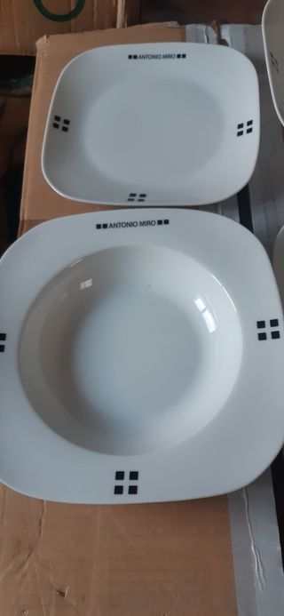 Vajilla de Antonio Miro - Porcelana blanca