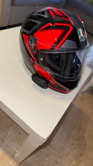 Casco AGV K3 - Rojo Negro