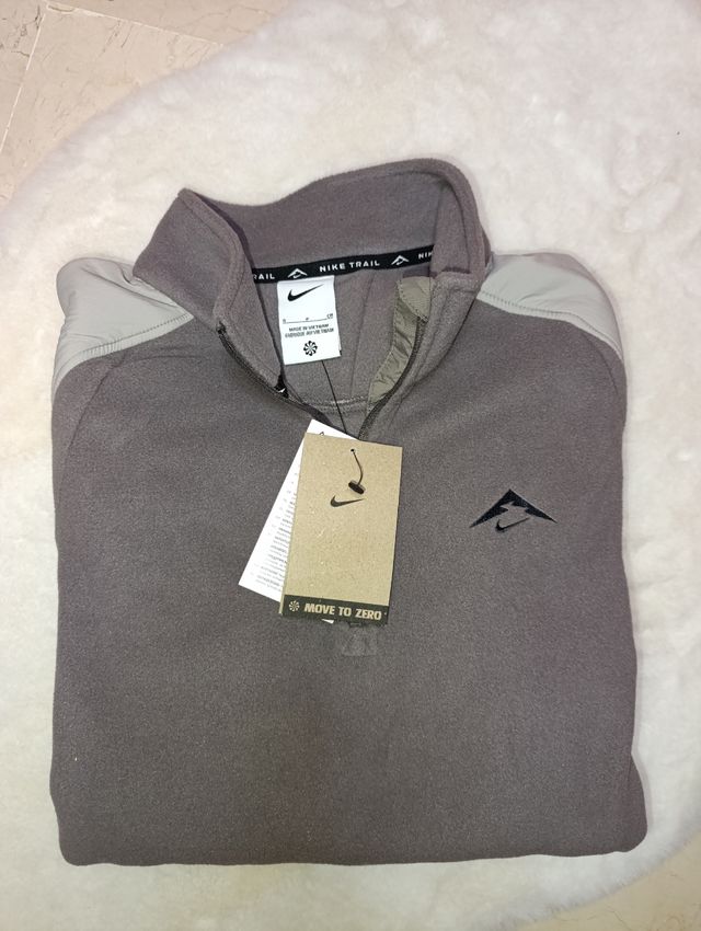 Sudadera Nike Polartec Gris 