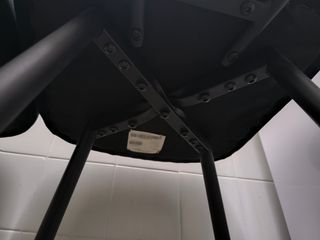 Taburetes (2 unidades) con respaldo en terciopelo