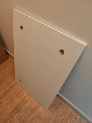 Espejo blanco con marco